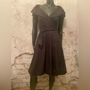 Jolibel Black Pouf Bottom Cocktail Dress